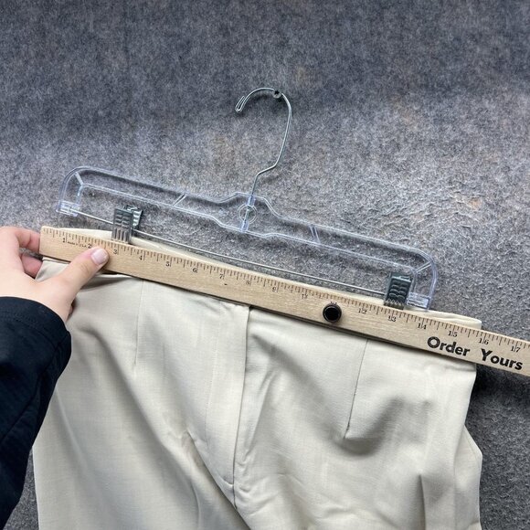 Lauren Ralph Lauren Skirt Womens 10 Beige Long Maxi Back Slit Career Lined - Picture 5 of 8